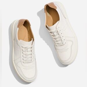 Nisolo Women’s Bria Go-To Court Sneaker White Size 8.5 NEW IN BOX Leather